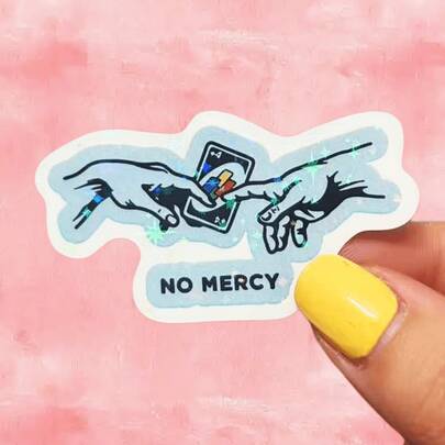 Stiker Lucu Genesis Hand NO MERCY, Stiker Skateboard & Koper yang Dipersonalisasi untuk Gamer, Stiker Vinyl Tahan Air - Hasil Akhir Matte Tahan Lama, Stiker Bumper Perekat Sendiri untuk Mobil, Jendela, Laptop, Truk, Botol Minum - Desain Serbaguna dan Tahan Lama, Stiker Mobil