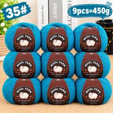 CHARM ELVES 9pcs Medium Thick 290 Type Wool Yarn, Multi-Color Options, First Choice For Handmade Knitting DIY Material Kit, Suitable For Knitting Sweaters, Hats, Gloves, Scarves And Other Clothing And Handicrafts - 9pcs/450g - View 13