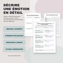 Planners For Daily Mood And Routine Tracking, French-Language Edition With Emotion, Sleep And Habit Check-Ins, Trigger And Thought Pattern Pages, Monthly, Weekly And Daily Schedules, Reflection Prompts, Gratitude, Goals And Notes - A5 - View 4