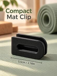 2pcs Yoga Mat Storage Clips, Easy-To-Use Secure Lock, Prevent Yoga Mat From Loosening And Unrolling Without Tying, Home Fitness Accessory - Multicolor - View 5