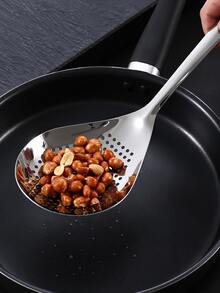 2pcs Stainless Steel Strainer Spoon, Long Handle Kitchen Colander, Perforated Serving Spoon, Suitable For Hot Pot, Soup, Pasta, Dumplings, Vegetables And Fried Foods, Cooking Utensils - Multicolor - View 9