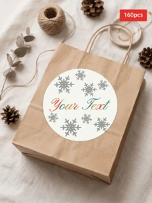 1/30/90/160pcs Customized Christmas Round Label Stickers: Support Customization, Personalized Text, Blessings, Patterns And Logos, Suitable For Christmas Gift Labels, Packaging Seals, Thank You Stickers, Holiday Decorations And Party Favors. Round Labels Fit Different Styles Of Christmas Packaging, Suitable For Christmas Gifts, Birthday Winter Parties, Holiday Events, Gift Exchanges And Party Decorations, Ideal Gifts For Family, Friends And Colleagues, - Multicolor - View 36
