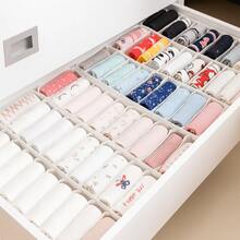 1pc 11-Compartment Foldable Underwear Storage Box, Portable Mesh Drawer Organizer Divider, Suitable For Home, Bedroom, Dormitory Wardrobe Drawer Socks And Underwear Organizer - Multicolor - View 2