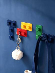 2/4pcs Self-Adhesive Hooks, Decorative Wall Hooks, No-Drill Damage-Free Wall Mounts, High-Adhesion Removable Reusable Plug Fixers, Key/Bag/Jewelry Hanging Rack, Suitable For Entryway, Hallway, Kitchen, Bathroom, Dorm, Bedroom Wall Storage Organizer, High-Load Cable Management For Renters, Decorative Multi-Functional Easy-Install Waterproof Charger Holder, Small Household Daily Accessories - Multicolor - View 5