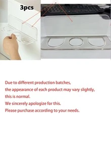 1/2/3/4件裝 壓克力塑料浴室梳子收納架，壁掛式免鑽孔梳妝台置物架，透明梳子與洗漱用品收納盒，長6.89英吋 - 無色 - 查看 12