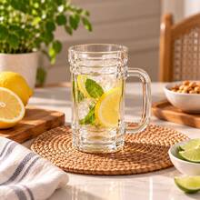 6-Pack Thick Glass Beer Mugs - View 2