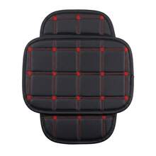 1pc PU Leather Car Armrest Pad, Center Armrest Protector, Center Armrest Storage Pad, Dual-Sided Storage Pockets, Square Embroidery Fashion Design, Elegant Texture, Durable Stitching, Breathable Perforated, Suitable For Most Car Models - Grid - View 5