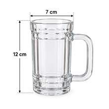 6-Pack Thick Glass Beer Mugs - View 4