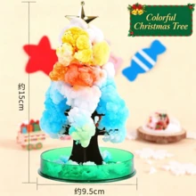 Magic DIY Blooming Christmas Tree, DIY Paper Tree Crystal Growth Toy, Christmas Decoration Ornament, Creative Gift For Birthday Party - Multicolor - View 10