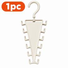 1/3pcs Multi-Hook Space-Saving Hanger, Foldable Multi-Layer Clothing Storage Hook, Closet Organizer, Multi-Function Hat, Belt, Tie, Accessory Hanging Rack - View 13