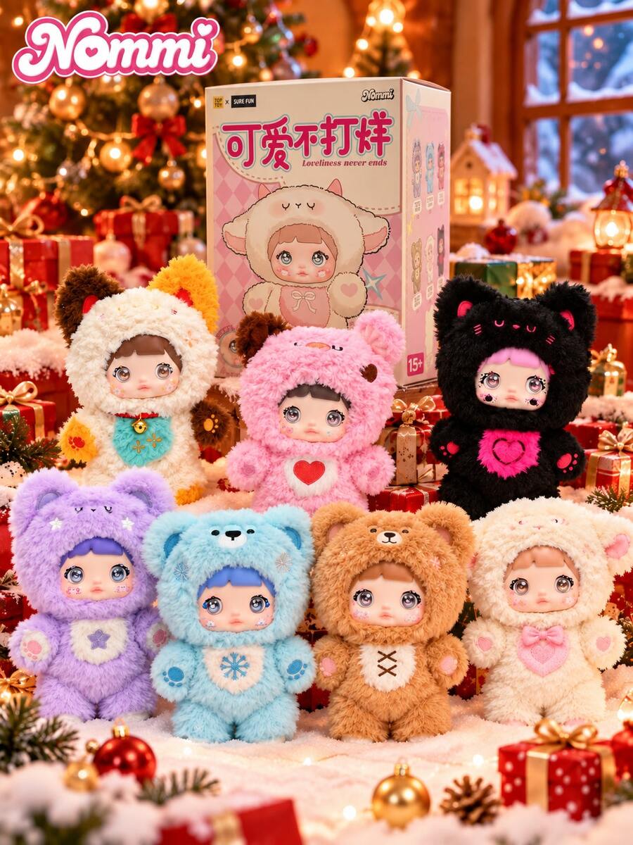 Nommi Cute Non-Stop Series Doll Blind Box Collectible Figure (Non-Plush Filled)