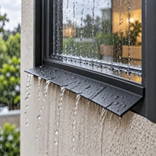 1pc Self Adhesive Water Barrier Strip, Window Splash Block, Water Stopper For Window Sill,Water Separator To Block Splashing And Prevent Water Spread On Indoor Surfaces - A - View 2
