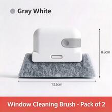 1 Detachable Plastic Window Groove Cleaning Brush, For Cleaning Grooves & Gaps, Household Use. - Multicolor - View 7
