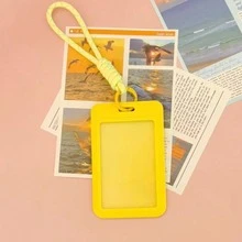 Korean Popular Music Photocard Holder With Keychain,Lovely Photo Card Sleeve Banks Credit Holder Protector Photo Card Holder Multicolor - Multicolor - View 12