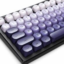 Meow-Ning HOA Profile Foundation Jelly Color Keycap Set – Crystal Jelly Round Ball Caps, Cute Design For Women, Full Set Compatible With Mechanical Keyboards - View 5