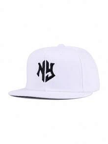 1pc Men's Geometric Pattern Embroidered Hip Hop Hat, Outdoor Adjustable Sun Protection Casual Cap, Spring/Autumn - Red - View 13