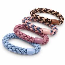 12pcs Braided Hair Ties For Women & Girls, Multi-Color Elastic Ponytail Holders, Stylish Hair Accessories For Daily Wear - Multicolor - View 4