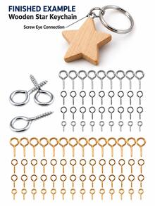 Gold And Silver Metal Eye Pins Self-Tapping Screws, Suitable For Jewelry, Pendants And Crafts DIY, 150 Pieces - Sheep Eye Nail - View 2
