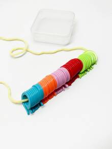 50pcs Large Opening Stitch Markers, Extra Large Opening Design, Fits Thick Yarn And Thick Knitting Needles, No Need To Remove Needles During Knitting, Directly Clip Onto Needles, Comes With Transparent Storage Box With Lid For Easy Organization, Suitable For Stitch Marking, Pattern Section Counting, Essential Tool For Crochet, Knitting And Various Yarn Crafts - Opening Mark Buckle - View 3