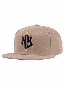 1pc Men's Geometric Pattern Embroidered Hip Hop Hat, Outdoor Adjustable Sun Protection Casual Cap, Spring/Autumn - Red - View 14