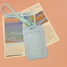 Korean Popular Music Photocard Holder With Keychain,Lovely Photo Card Sleeve Banks Credit Holder Protector Photo Card Holder Multicolor - Multicolor - View 9