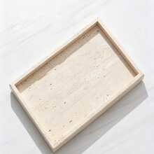 Natural Marble Jewelry Tray, Luxury Stone Storage Tray Suitable For Vanity, Unisex, Can Store Rings, Keys, Perfume And Other Decorative Items, Bathroom Vanity Organizer, Home Decor - Natural Marble Tray - View 7