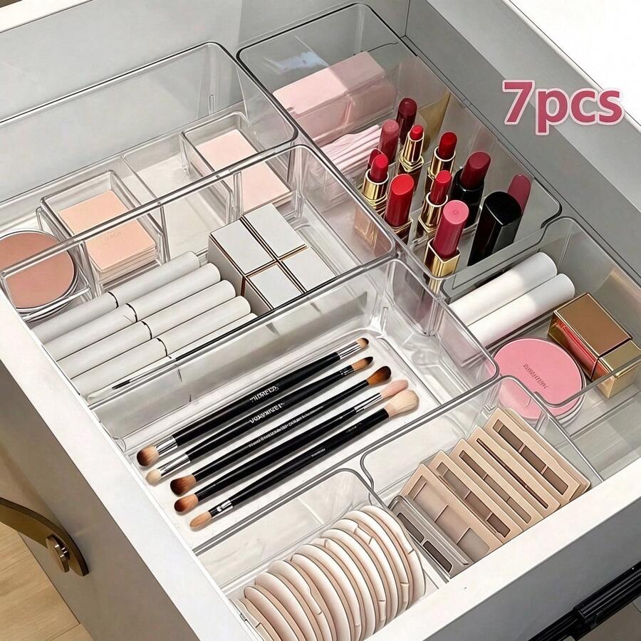 Makeup Organizers & Cabinets - Squares [4 Square Pieces + 4 Rectangular Pieces] - View 1