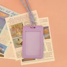 Korean Popular Music Photocard Holder With Keychain,Lovely Photo Card Sleeve Banks Credit Holder Protector Photo Card Holder Multicolor - Multicolor - View 11