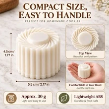 Cookie Cutting Molds - Durable Silicone Pastry Molds With Intricate Flower And Christmas Tree Designs, Perfect For Cakes, Cookies, And Pastries - Ideal Choice For Birthdays And Christmas - View 5