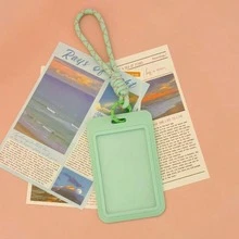 Korean Popular Music Photocard Holder With Keychain,Lovely Photo Card Sleeve Banks Credit Holder Protector Photo Card Holder Multicolor - Multicolor - View 5