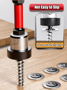 1/6/10pcs Magnetic Drywall Screw Positioning Bit PH2 Depth Stop Adapter 1/4" Hex Shank Positioning Screw Bit S2 Steel Suitable For Drywall, Gypsum Board And Ceiling Drilling Power Tool Accessories - A - View 10