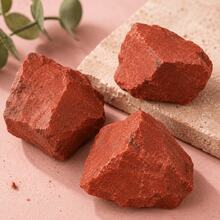 Red Jade Raw Stone Asymmetrical Rough Gemstone, Suitable For Jewelry Making, Aquarium Bottom Decor, Vase Filler, Aromatherapy Decoration, Can Be Used As Wire Wrapping Necklace, Bracelet DIY Material - Red - View 4