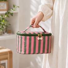 (Custom Embroidery) New 3D Pattern Makeup Bag, Large Capacity Portable Handheld Cosmetic Bag, Toiletry Bag, Suitable For Daily Use, Travel, Gift For Family And Friends, Birthday Gift, Holiday Gift - Multicolor - View 6