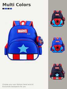 Disney Spider-Man Pattern Women's Fashion Casual Backpack, With Mini Coin Purse, Large Capacity Multi-Pocket Daily Use Bag, Adjustable Shoulder Strap Lightweight Shoulder Bag, Suitable For Daily Outings, Outdoor Travel Hiking, Commuting Storage - Multicolor - View 4