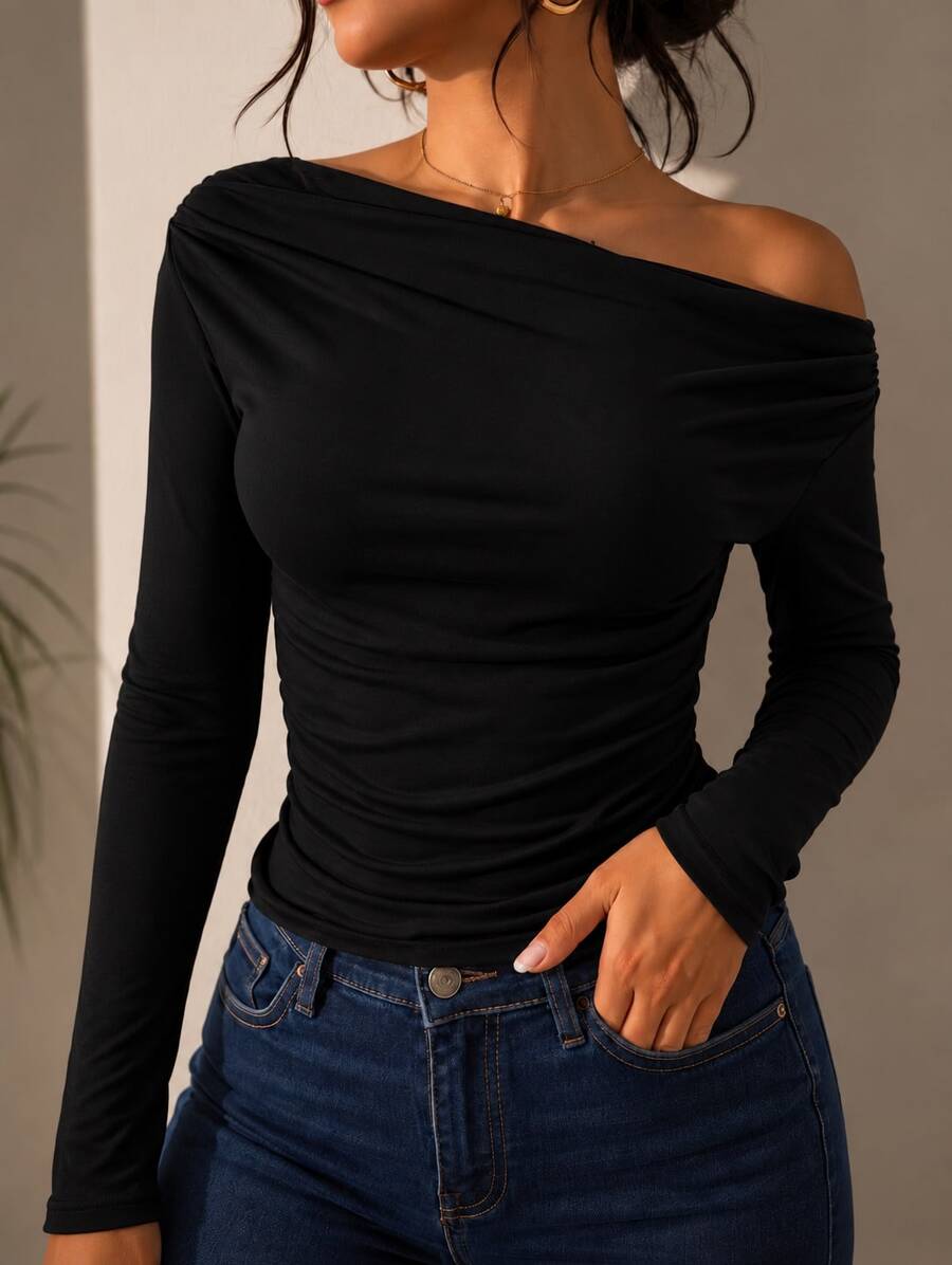 Women Blouses & Shirts - Black - View 1