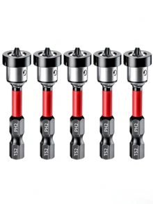1/6/10pcs Magnetic Drywall Screw Positioning Bit PH2 Depth Stop Adapter ...