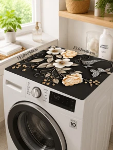1pc Vintage Luxury Kitchen Countertop Mat, Coffee Machine Mat, Dishwashing Mat, Sink Mat, Kitchen Countertop Protector, Suitable For Cups, Plates, Tableware And Kitchen Decor Home Decoration - Multicolor - View 11
