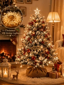 1 String Firecracker Fairy Lights, USB Powered Starry String Lights, Flexible Copper Wire, Warm White, Colorful, Cool White Multiple Light Colors Available. Features Multiple Flashing Light Modes, Adjustable Brightness, Low Power Consumption, And Durable. Can Be Wrapped Around Flower Pots, Tree Branches, Photo Frames, Curtains, Tents, Suitable For Bedroom, Dorm, Party, Christmas, Wedding Decor - M31-firecracker String Lights - View 4