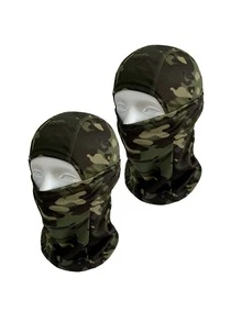 Unisex Ski Balaclava Full Face Mask, Windproof Sun Protection Breathable Mask, UV Protection Ski Scarf, Suitable For Men/Women/Workers - Green Camouflage - View 5