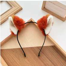 1pc/Cute Realistic Fox Ear Headband, Suitable For Theme Park Outfits, Anime Conventions, Cosplay Parties - Multicolor - View 3