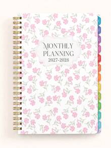 1pc 2027 Jan-2028 Dec Weekly/Monthly Planner Notebook, 5.7" X 8", A5 Monthly Academic Year Notebook With Notes, Waterproof Cover, Personal Planner, Office Desk Supplies, Teacher Gift, Suitable For Men, Christmas Gift - Multicolor - View 10