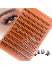 200pcs Reusable Natural Curly False Eyelash Clusters DIY Eyelash Extensions Fluffy Soft Comfortable - D - View 5