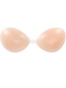 2/1pc Women's Waterproof Thick Silicone Breast Petals, Small Breast Lifting And Gathering, For Wedding Photography - Apricot - View 10