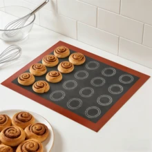 1/2/3PCS 12.0*16.0 Inch Perforated Silicone Baking Mat, Fluffy Round Pattern On Both Sides, Breathable Non-Stick Reusable Oven Mat, Hollow Perforated Design For Even Heat Distribution And Airflow, Easy To Clean With Water Rinse, No Residue, High Temperature Resistant, Non-Slip And Non-Deforming, Suitable For Cookies, French Macarons, Toast Bread, Various Western Pastries, Home Kitchen And Private Baking, Essential Baking Tool For Beginners DIY Desserts And Commercial Dessert Shops - Multicolor - View 13