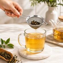 3 cái/1 cái rây lọc lưới mịn bằng thép không gỉ có tay cầm - dụng cụ rây lọc nhà bếp - Bạc - Xem 8