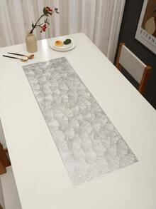 1pc Gold Ginkgo Leaf Hollow PVC Table Runner, Luxury Style Dining Table Hanging Edge Decor - Multicolor - View 12