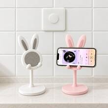 2026 New Model: Cute Rabbit Phone Stand | Pink Adjustable Height Desktop Phone Holder | Suitable For All 4-10 Inch Phones And Tablets | Cute Desktop Accessory And Essential Phone Accessory For Women | Practical And Cute - Essential For Studying, Working And Watching Movies | Perfect Gift For Halloween, Christmas, Valentine's Day, Easter And Mother's Day - Multicolor - View 12