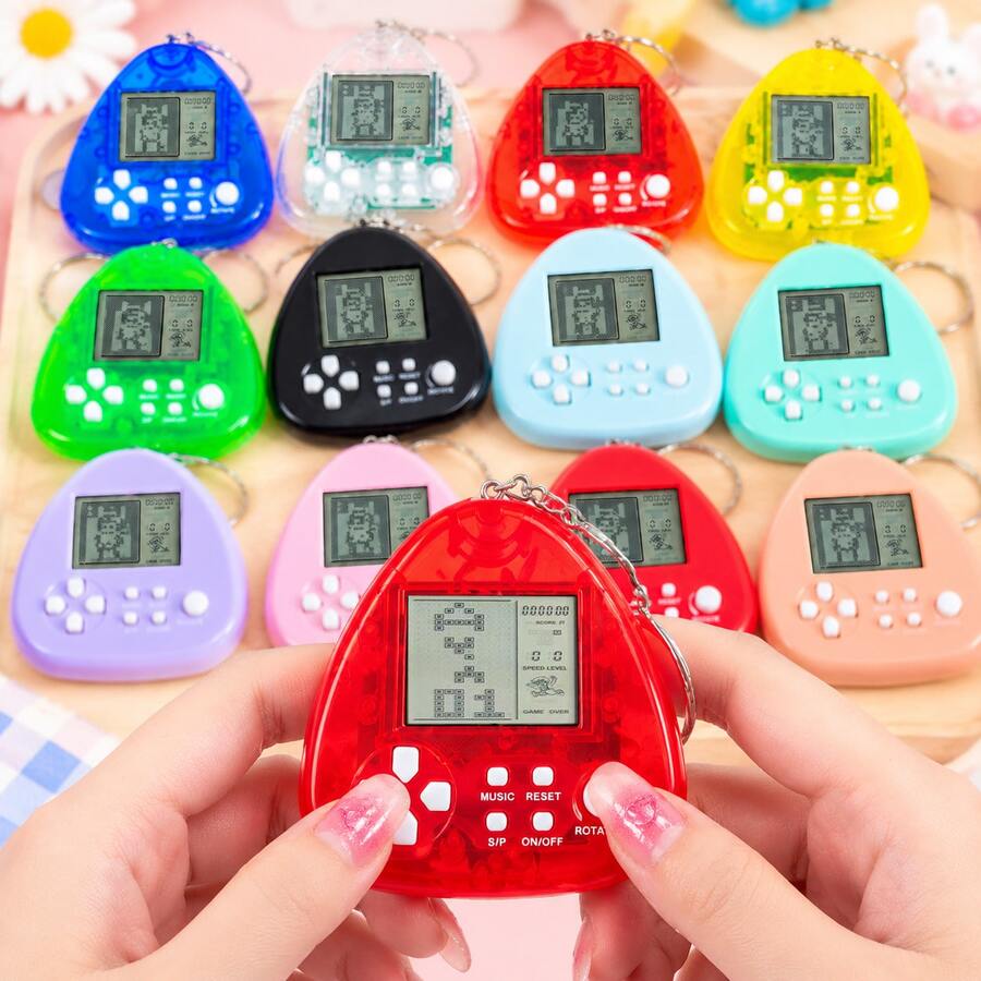 12pcs Mini Video Game Party Favors, Video Game Keychains, Handheld Video Game Keychains, Kids Gift Bag Fillers, Mini Gamer Party Gifts, Game Party Decorations, Birthday Party, Classroom Prizes, Gift Bag Fillers