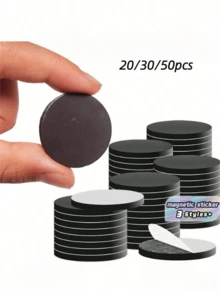 20/30 Pcs Strong Self-Adhesive Round Magnet Stickers, Suitable For Refrigerators - Multiple Styles - View 13