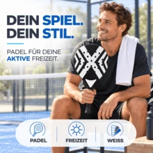TK Gruppe 2er Padel Racket Set Erwachsene – Padelschläger mit Meshtasche für Anfänger & Fortgeschrittene, Training & Freizeit (2er Set Pink & Schwarz/Weiß) - A - Übersicht 3